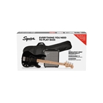 Fender Squier PJ Electric Bass Guitar Pack Black