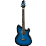Ibanez Talman Acous-Elec Guitar Transparent Blue Sunburst