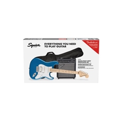 Fender Squier Affinity Strat HSS Electric Guitar Pack 15G Lake Placid Blue